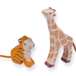 Holztiger Figuren-Set "Tierkinder" 8-tlg.