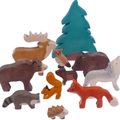 Holztiger Figuren-Set "Waldtiere" 11-tlg.