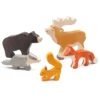 Holztiger Figuren-Set "Waldtiere" 5-tlg.