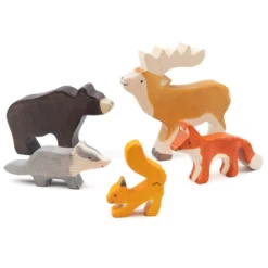 Holztiger Figuren-Set "Waldtiere" 5-tlg.
