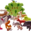 Holztiger Figuren-Set "Wald + Wiese" 16-tlg.