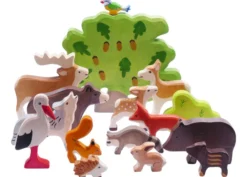 Holztiger Figuren-Set "Wald + Wiese" 16-tlg.
