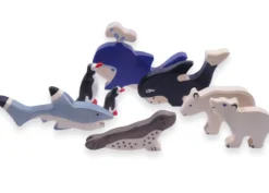 Holztiger Figuren-Set"Wasser+Eis" 8-tlg.