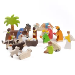 Holztiger Krippenfiguren-Set 18-tlg.