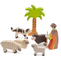 Holztiger Krippenfiguren-Set 18-tlg.