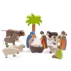 Holztiger Krippenfiguren-Set 13-tlg.