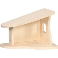 Holztiger Stall und Krippe