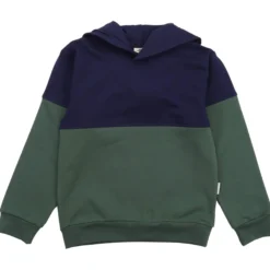 Hoodie dunkelblau-grün 128