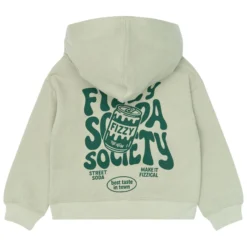 Hoodie "Fizzy" graugrün 98