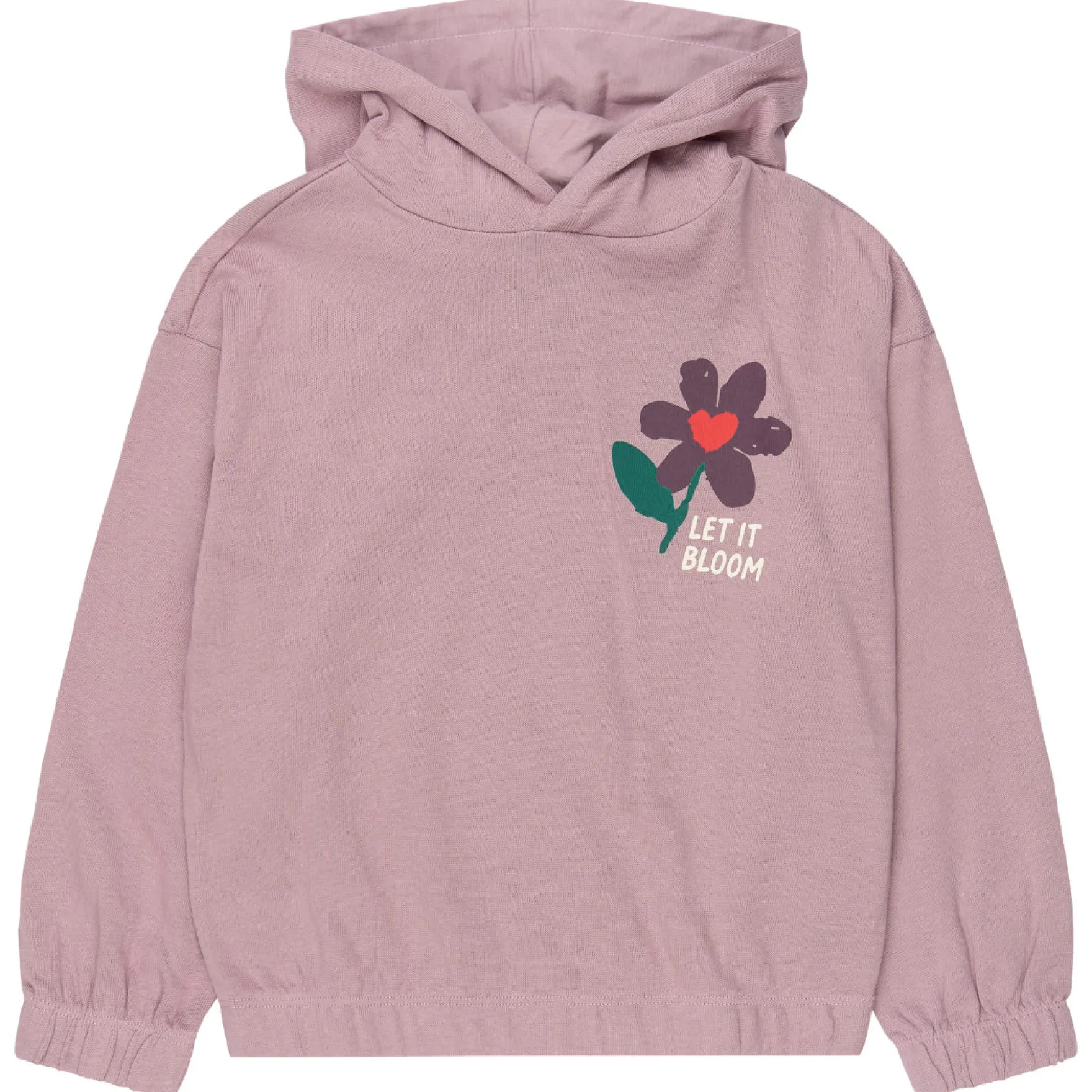 Hoodie "love grows" mauve 98/104