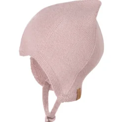 Häubchen Merinowolle mit Kaschmir dusty-rose 37/39