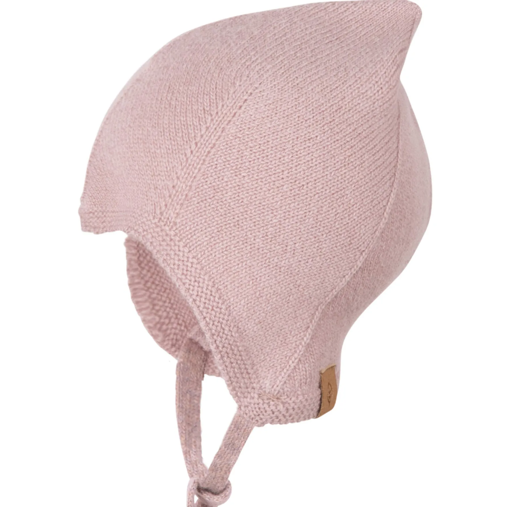 Häubchen Merinowolle mit Kaschmir dusty-rose 37/39