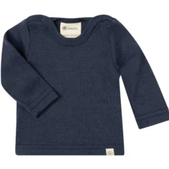Interlock-Langarmshirt Wolle-Seide marine 50/56