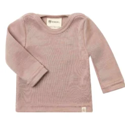 Interlock-Langarmshirt Wolle-Seide dustyrose 50/56