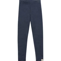 Interlock-Leggings Wolle-Seide marine 92