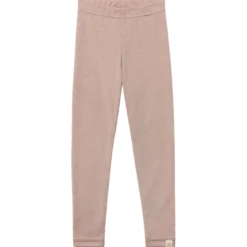 Interlock-Leggings Wolle-Seide dustyrose 92