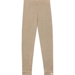 Interlock-Leggings Wolle-Seide sand 92