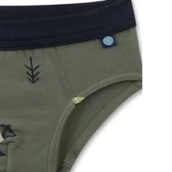 Jungen-Slip "Bär" olive 92