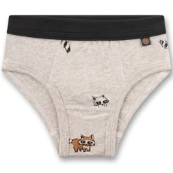 Jungen-Slip "Waschbär" beige 116