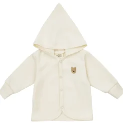Kapuzenjacke Waffelpique ecru 86/92