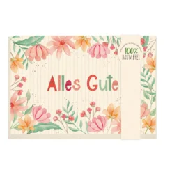 Karte "Alles Gute" Floral