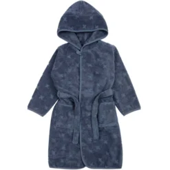 Kinder Bademantel denimblau 116/122