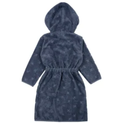Kinder Bademantel denimblau 116/122