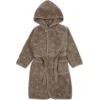 Kinder Bademantel taupe 116/122