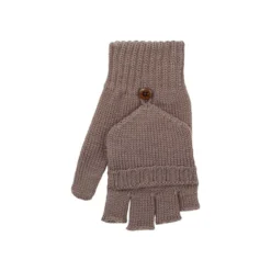 Kinder-Halbfingerhandschuh Merinowolle kashmir 6