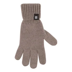 Kinderhandschuhe mit Wolle-Seide stein-grau 6
