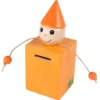 Kinder Holzspardose orange