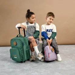 Kinderkoffer dunkelgrün