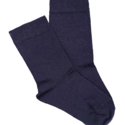 Kindersocken fein Merinowolle blau 19-22