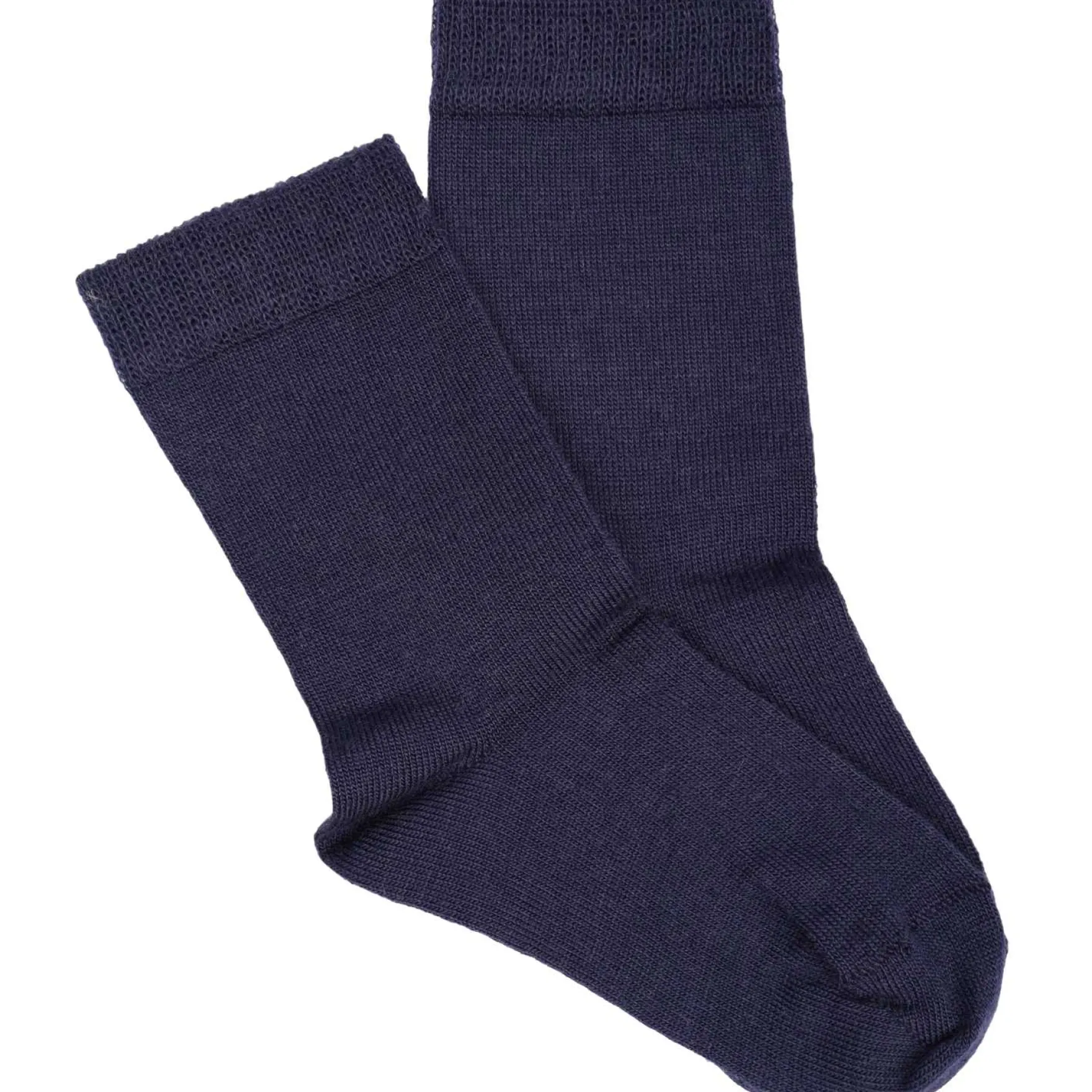 Kindersocken fein Merinowolle blau 19-22