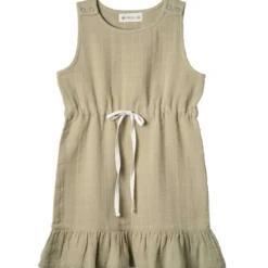 Kleid Musselin Salbei 86/92