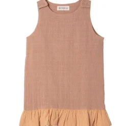 Kleid Musselin siena-braun 74/80