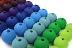 Kleine Holzperlen Regenbogen (120 Stück)