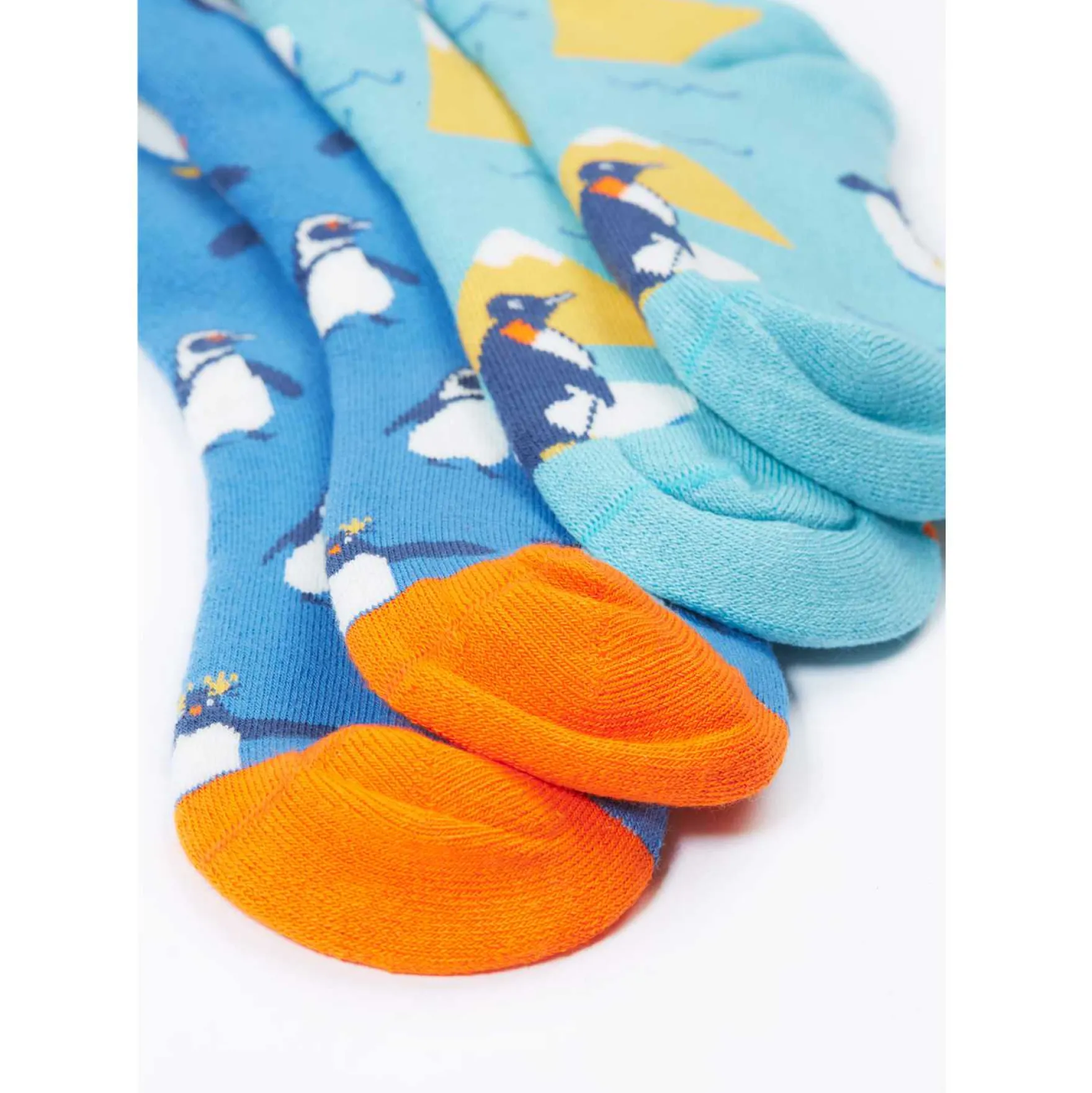 Kniestrümpfe 2er-Pack "Pinguin" blau 23-26