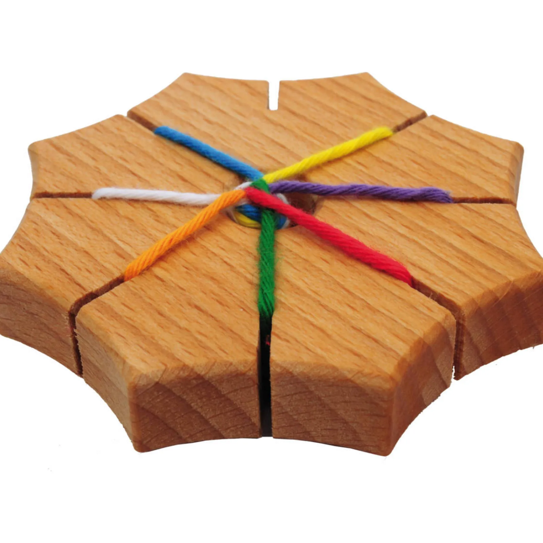 Knüpfstern aus Holz