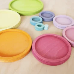 Konzentrische Kreise und Ringe Pastell