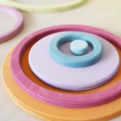Konzentrische Kreise und Ringe Pastell
