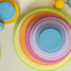Konzentrische Kreise und Ringe Pastell