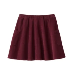 Kord-Rock mit Zierknöpfen bordeaux 110/116