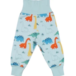 Krabbelhose "Dinosaurier" hellblau 50/56