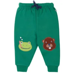 Krabbelhose "Frosch" dunkelgrün 80