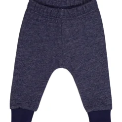 Krabbelhose "Rennauto" blau melange 80