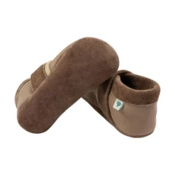 Krabbelschuhe Leder braun-creme 18-19