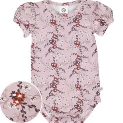 Kurzarmbody Blumenranken 62