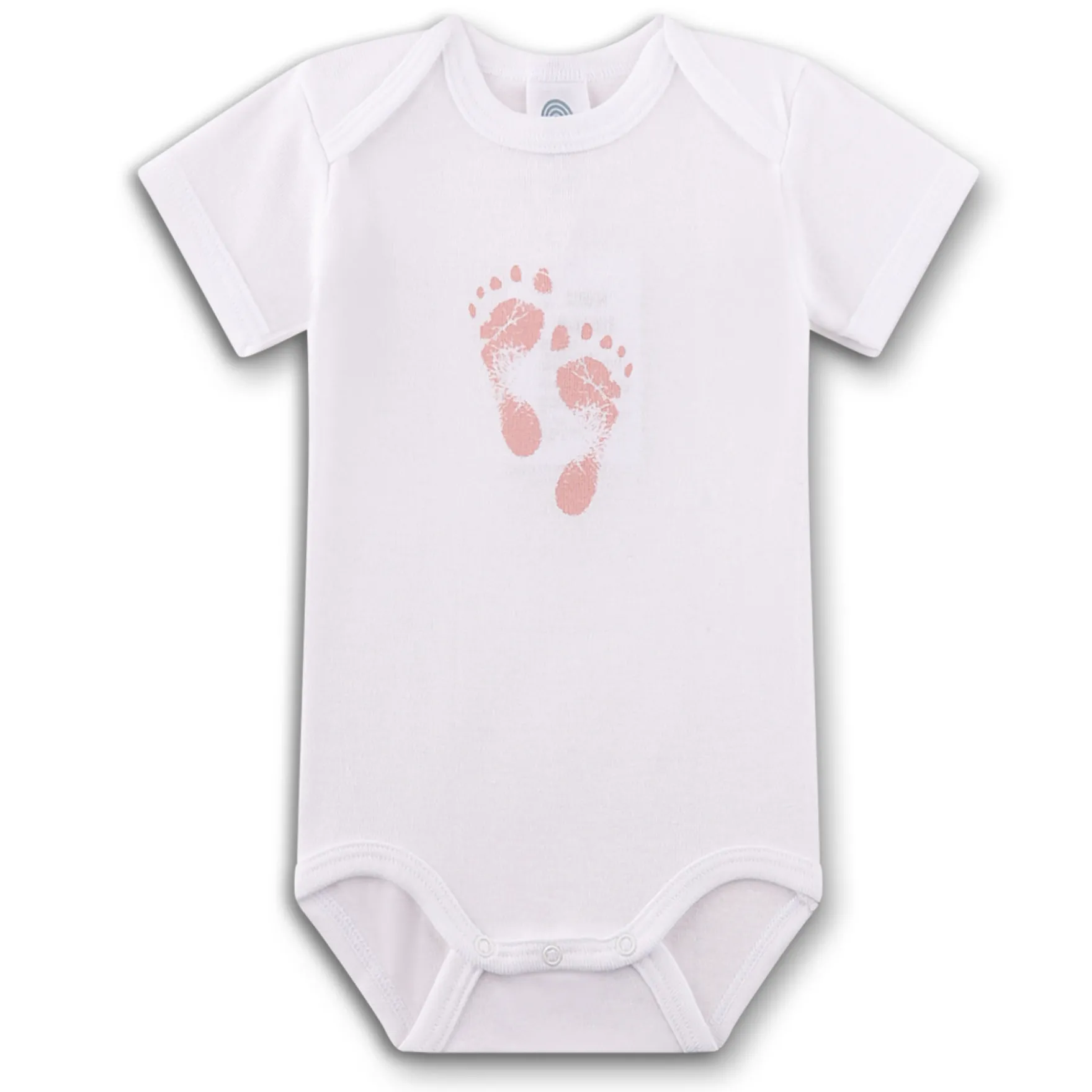 Kurzarmbody "Füße" rosa 56