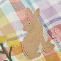 Kurzarm-Bodykleid buntes Karomuster 80